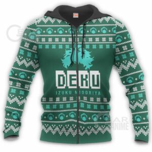 Izuku Midoriya Ugly Christmas Sweater Deku My Hero Academia Xmas Shirt 11