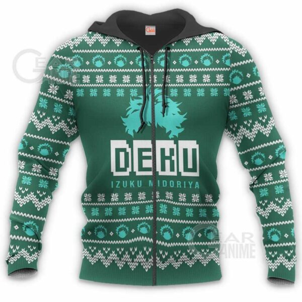 Izuku Midoriya Ugly Christmas Sweater Deku My Hero Academia Xmas Shirt 6