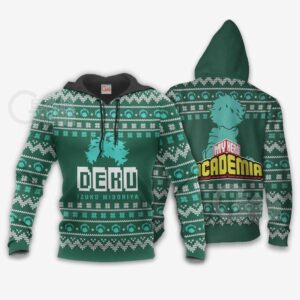 Izuku Midoriya Ugly Christmas Sweater Deku My Hero Academia Xmas Shirt 8