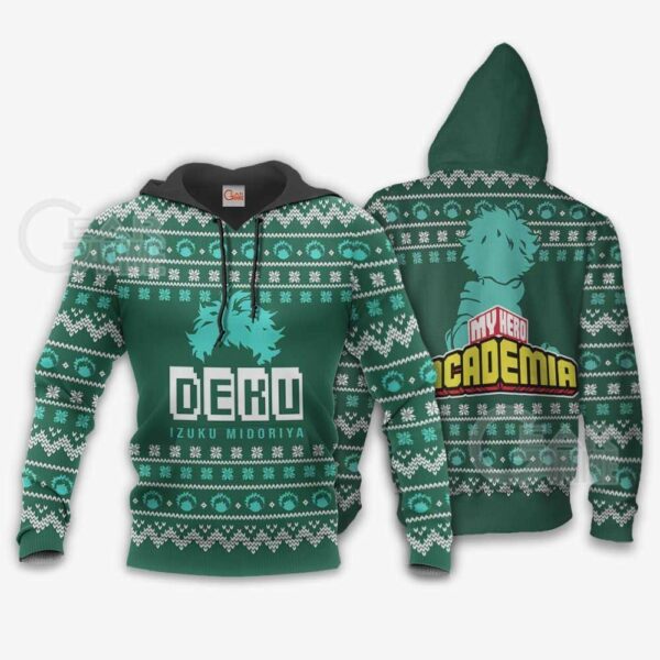 Izuku Midoriya Ugly Christmas Sweater Deku My Hero Academia Xmas Shirt 3