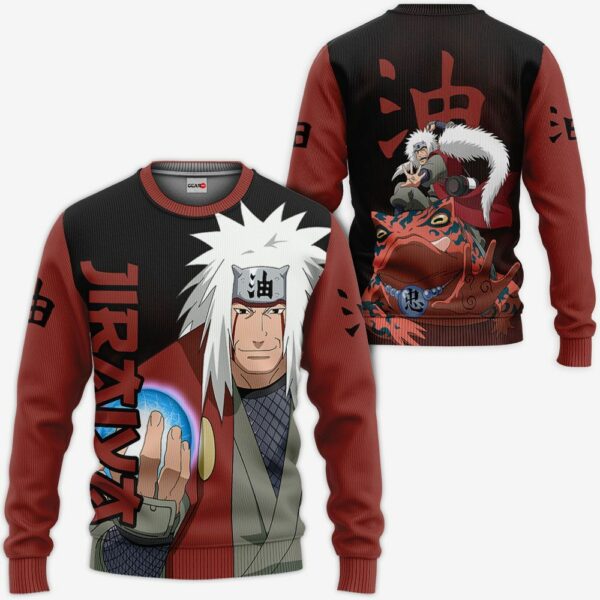 Jiraiya Hoodie Shirt Naruto Anime Zip Jacket 2