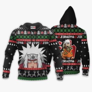 Jiraiya Pervy Sage Ugly Christmas Sweater Custom Naruto Anime XS12 7