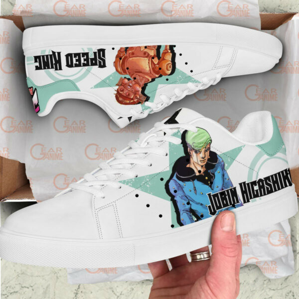 Jobin Higashikata Skate Shoes Custom Anime Jojo's Bizarre Adventure Shoes 2