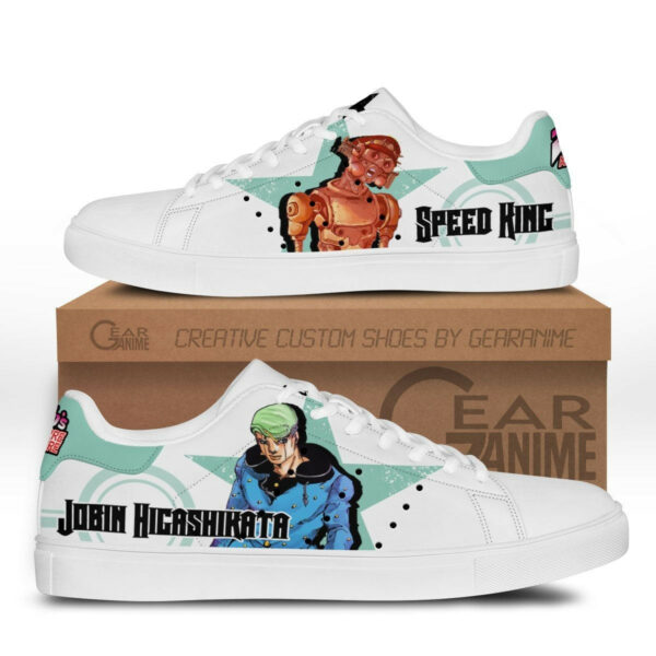 Jobin Higashikata Skate Shoes Custom Anime Jojo's Bizarre Adventure Shoes 1