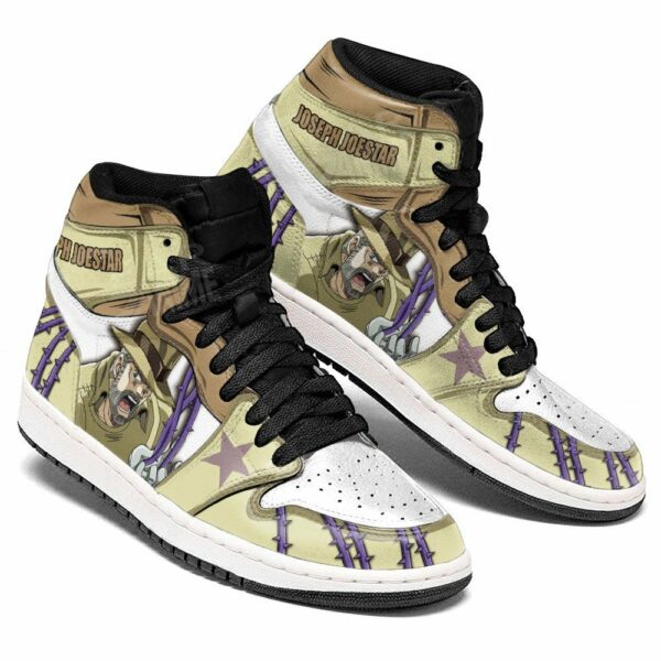 JoJo’s Bizarre Adventure Joseph Joestar Old Shoes Custom Anime Sneakers 4