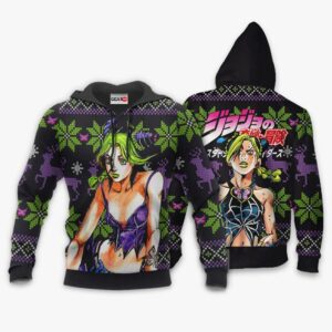 Jolyne Cujoh Ugly Christmas Sweater Custom Anime JJBA XS12 7