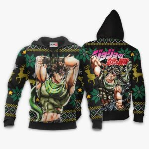 Joseph Joestar Ugly Christmas Sweater Custom JJBA Anime XS12 7