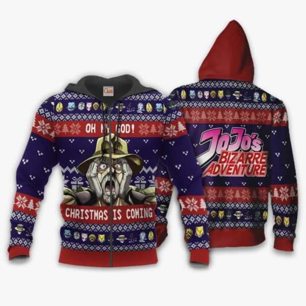 Joseph Joestar Ugly Christmas Sweater Oh My God jj's Anime 2