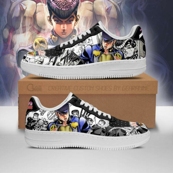 Josuke Higashikata Shoes Manga Style JoJo’s Anime Sneakers Fan Gift PT06 1