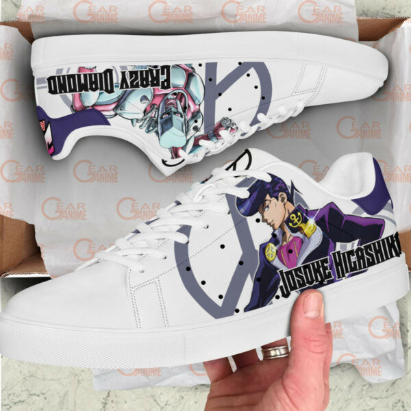 Josuke Higashikata Skate Shoes Custom Anime Jojo's Bizarre Adventure Shoes 2