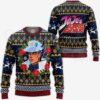 Rohan Kishibe Ugly Christmas Sweater Custom Anime JJBA XS12 11