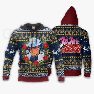 Jotaro Kujo Ugly Christmas Sweater jj's Anime Xmas Hoodie 7