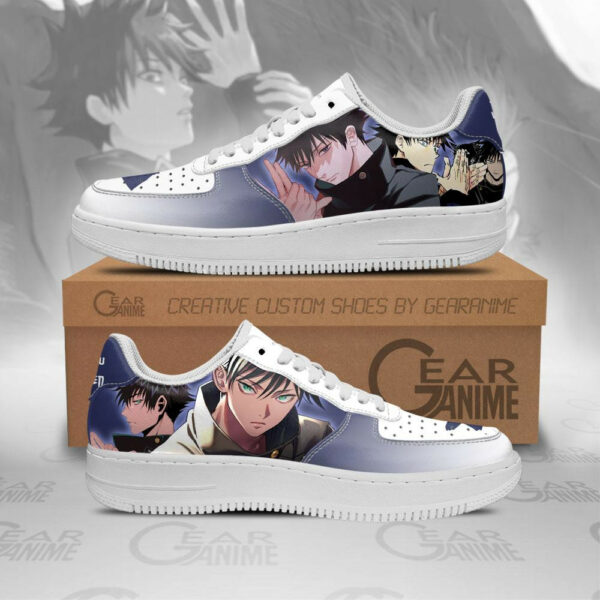 Jujutsu Kaisen Fushiguro Megumi Air Shoes Custom Anime Sneakers 1