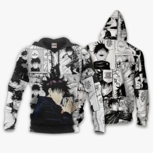 Jujutsu Kaisen Fushiguro Megumi Hoodie Anime Mix Manga Jacket Shirt 8