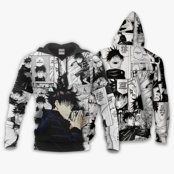 Jujutsu Kaisen Fushiguro Megumi Hoodie Anime Mix Manga Jacket Shirt 3