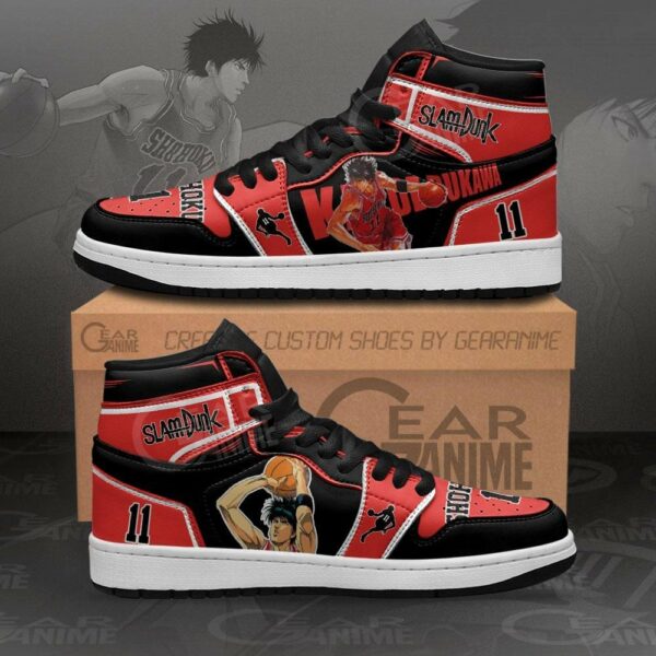 Kaede Rukawa Shoes Custom Anime Slam Dunk Sneakers 1