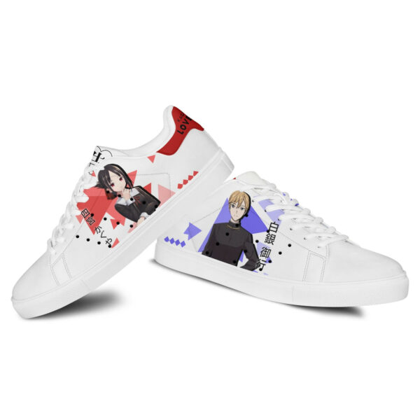 Kaguya-sama Love Is War Miyuki and Kaguya Skate Shoes Custom Anime Sneakers 3