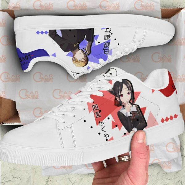 Kaguya-sama Love Is War Miyuki and Kaguya Skate Shoes Custom Anime Sneakers 2