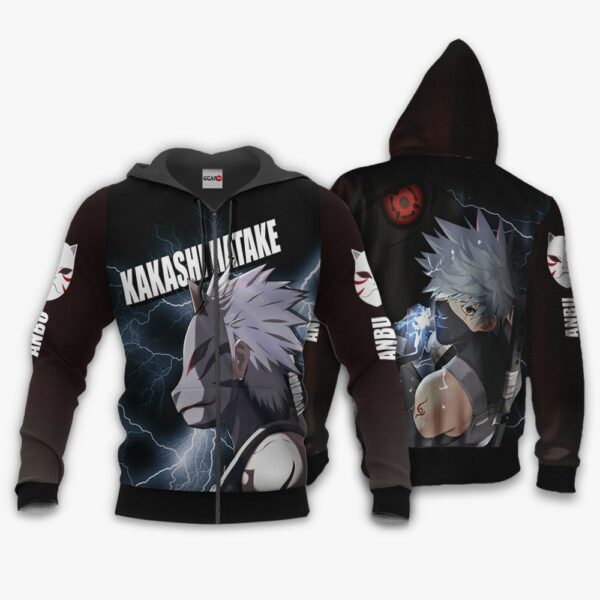 Kakashi Anbu Hoodie Naruto Custom Anime Merch Clothes 1