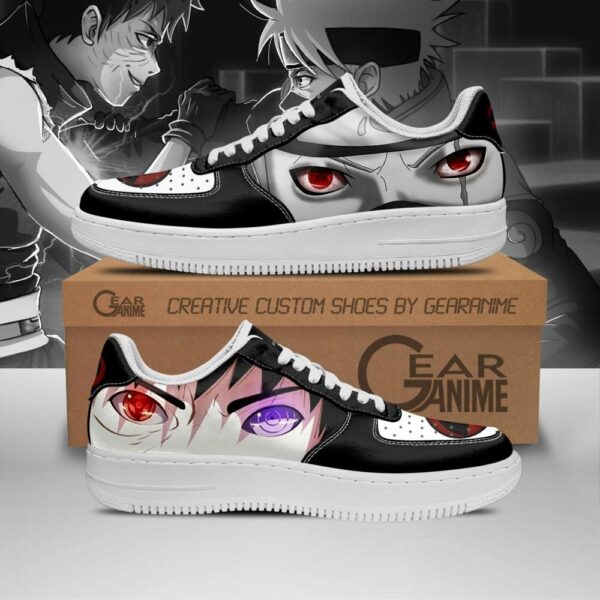 Kakashi and Obito Eyes Air Shoes Custom Naruto Anime Sneakers 1