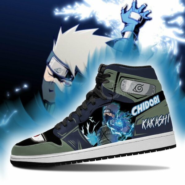 Kakashi Shoes Custom Chidori Skill Anime Sneakers 3