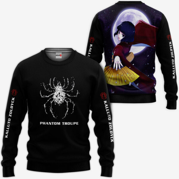 Kalluto Zoldyck Phantom Troupe Hoodie Custom HxH Anime Merch Clothes 2