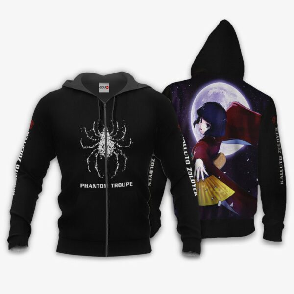 Kalluto Zoldyck Phantom Troupe Hoodie Custom HxH Anime Merch Clothes 1