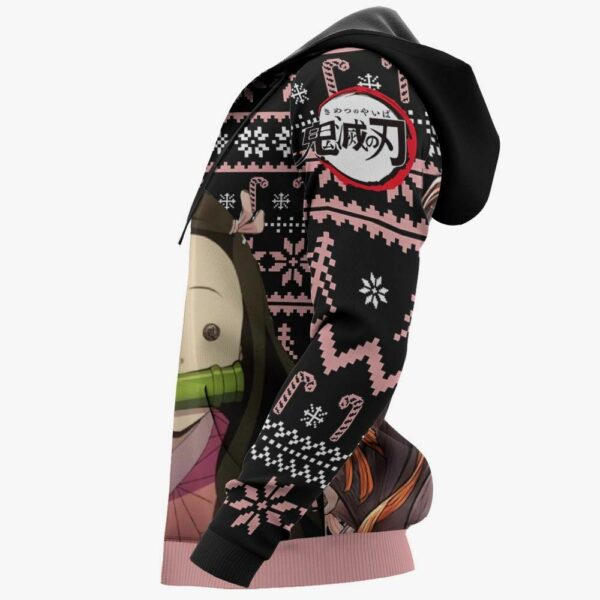 Kamado Nezuko Ugly Christmas Sweater Custom Anime Kimetsu XS12 5
