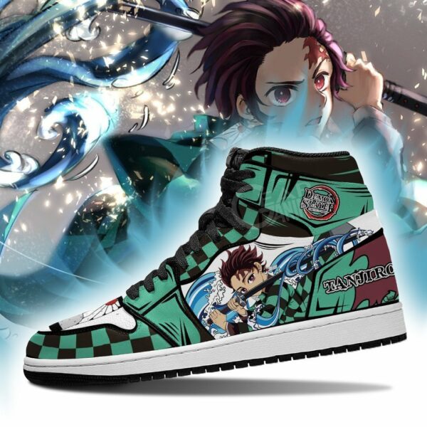 Kamado Tanjiro Shoes Water Breathing Custom Anime Demon Slayer Sneakers 3