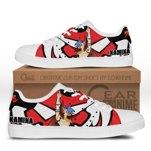 Kamina Skate Shoes Custom Anime Tengen Toppa Gurren Lagann Shoes 1