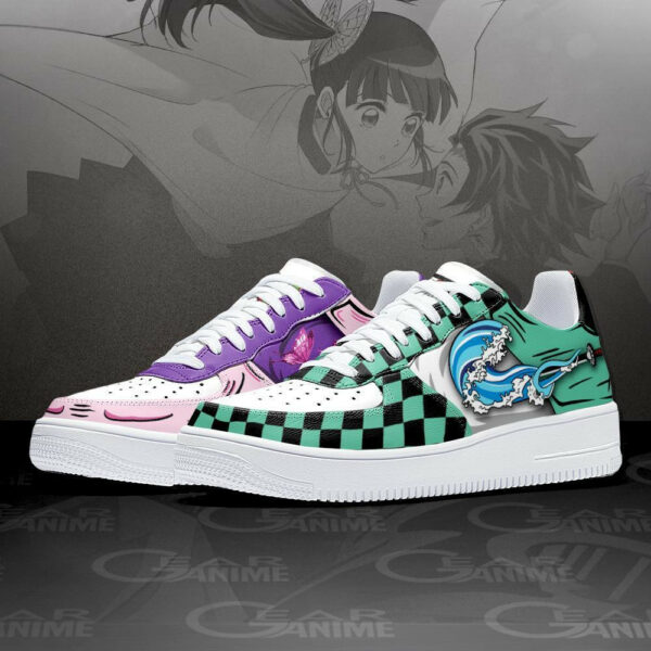 Kanao and Tanjiro Air Shoes Custom Demon Slayer Anime Sneakers 2