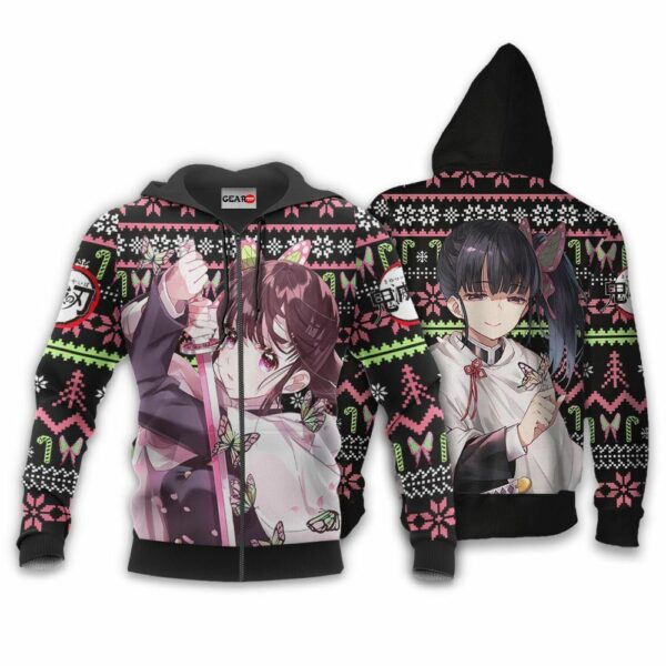 Kanao Ugly Christmas Sweater Custom Anime Kimetsu XS12 2