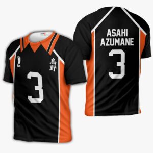 Karasuno Asahi Azumane Uniform Hoodie Num 3 Haikyuu Anime Jacket 9