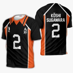 Karasuno Koshi Sugawara Uniform Hoodie Num 2 Haikyuu Anime Jacket 9