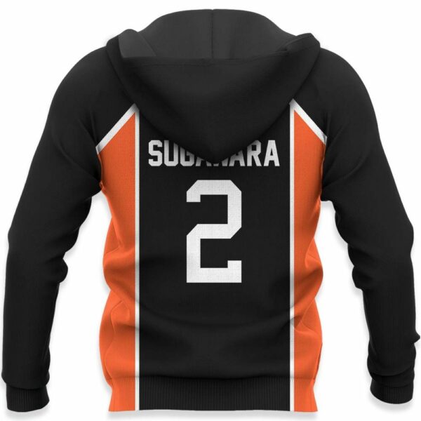 Karasuno Koshi Sugawara Uniform Hoodie Num 2 Haikyuu Anime Jacket 6