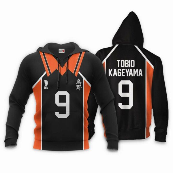 Karasuno Tobio Kageyama Uniform Hoodie Num 9 Haikyuu Anime Jacket 4