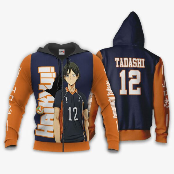 Karasuno Yamaguchi Tadashi Hoodie Haikyuu Anime Merch Clothes 1