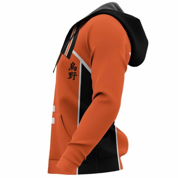 Karasuno Yu Nishinoya Uniform Hoodie Num 4 Haikyuu Anime Jacket 7