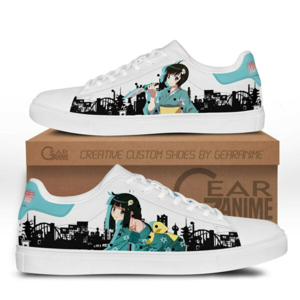 Karen Araragi And Tsukihi Araragi Skate Shoes Custom Anime Bakemonogatari Shoes 1