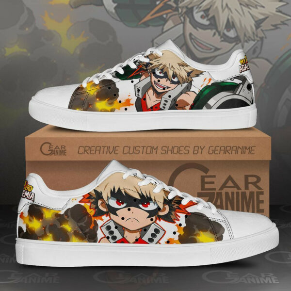 Katsuki Bakugo Skate Shoes Custom Anime My Hero Academia Shoes 1