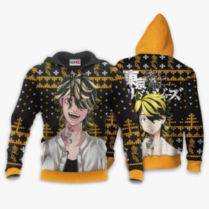 Kazutora Hanemiya Ugly Christmas Sweater Custom Anime Tokyo Revengers XS12 7