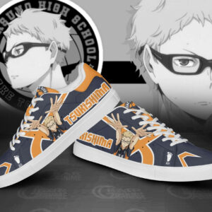 Kei Tsukishima Skate Shoes Custom Haikyuu Anime Sneakers 6
