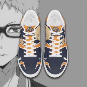 Kei Tsukishima Skate Shoes Custom Haikyuu Anime Sneakers 7