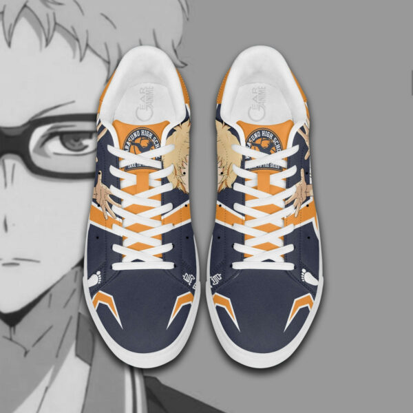 Kei Tsukishima Skate Shoes Custom Haikyuu Anime Sneakers 4