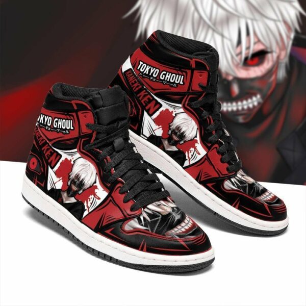 Ken Kaneki Shoes Tokyo Ghoul Anime High Top Sneakers Custom 2