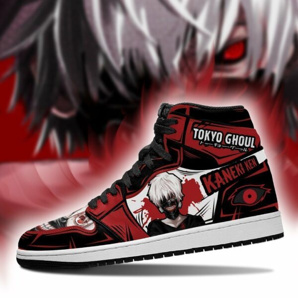 Ken Kaneki Shoes Tokyo Ghoul Anime High Top Sneakers Custom 3