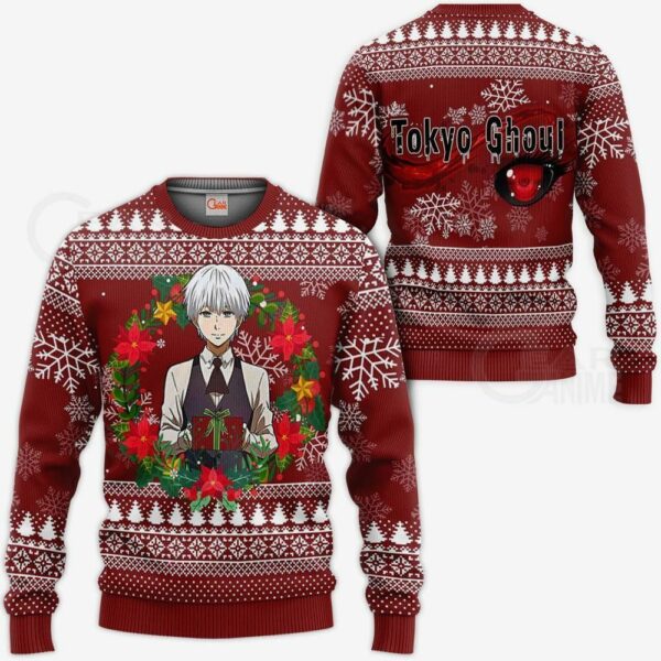 Ken Kaneki Ugly Christmas Sweater Tokyo Ghoul Anime Gift Idea 1