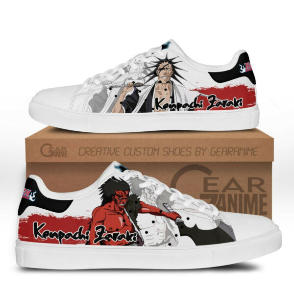 Kenpachi Zaraki Skate Shoes Custom Anime Bleach Shoes 1