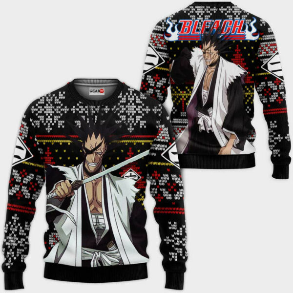 Kenpachi Zaraki Ugly Christmas Sweater Custom Anime BL XS12 1