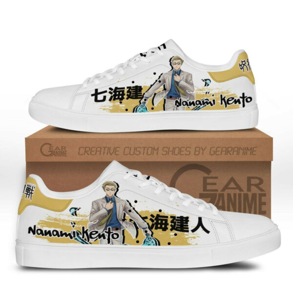 Kento Nanami Skate Shoes Custom Anime Jujutsu Kaisen Shoes 1